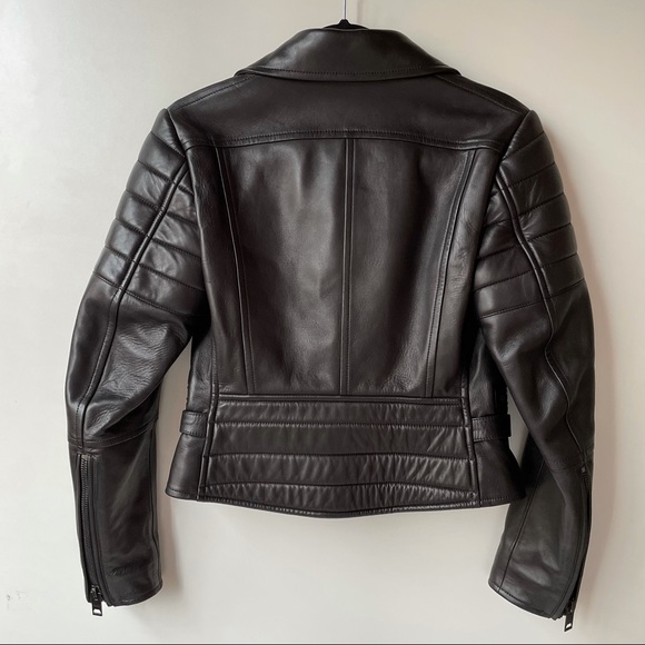 Burberry Prorsum Leather Moto Jacket Black - Picture 4 of 7